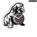 Vintage Pug Dog Wall Clock