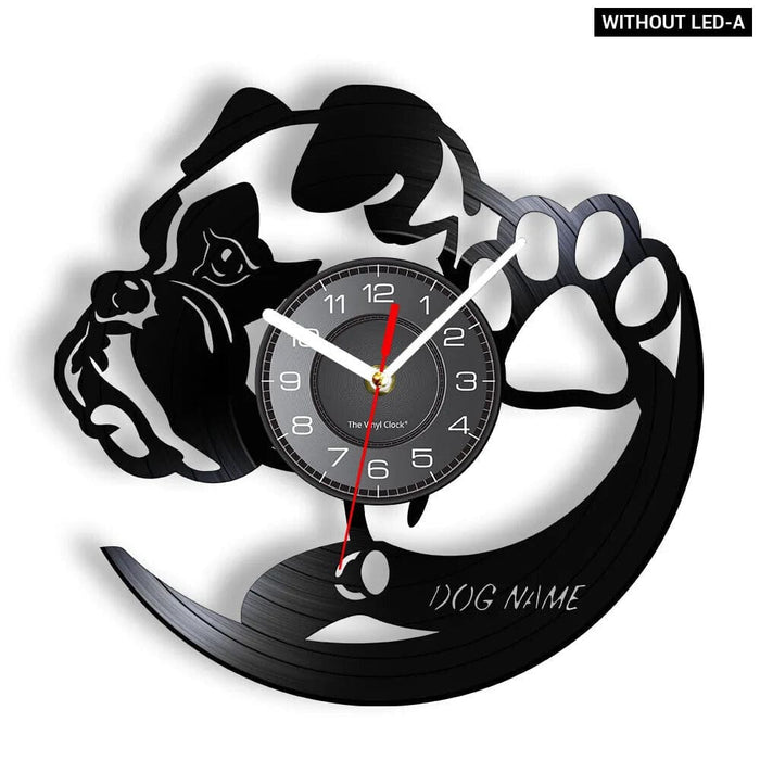 Vintage Pug Dog Wall Clock