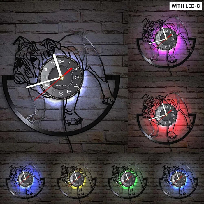 Vintage Pug Dog Wall Clock