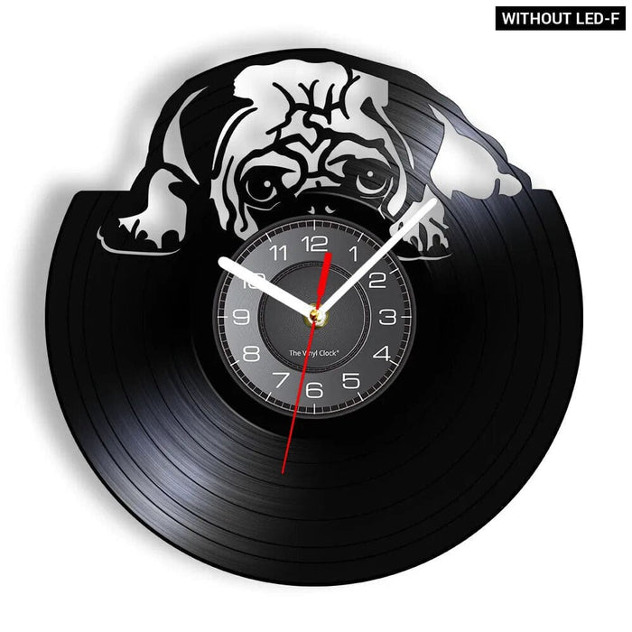 Vintage Pug Dog Wall Clock