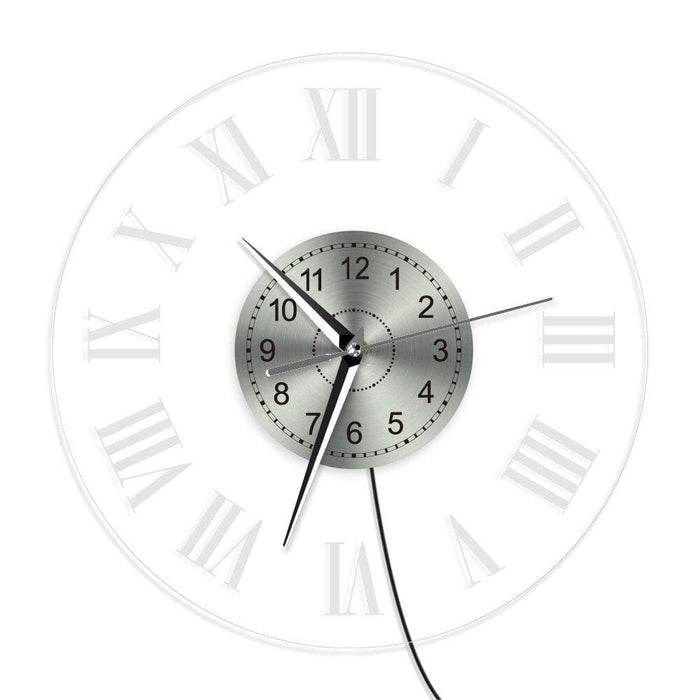 Vintage Roman Numerals Led Luminous Wall Clock