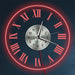 Vintage Roman Numerals Led Luminous Wall Clock