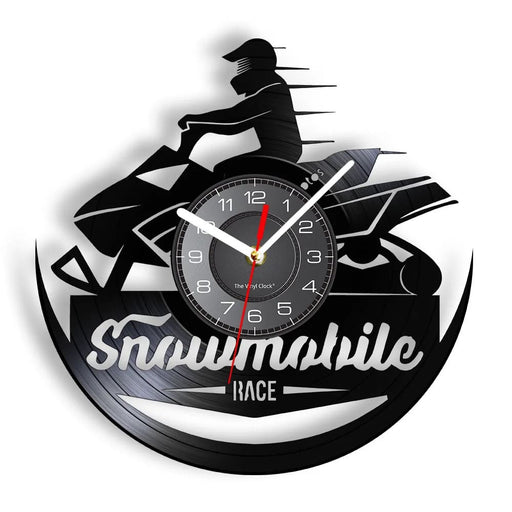 Vintage Snowmobile Racing Wall Clock
