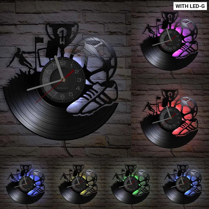 Vintage Soccer Ball Wall Clock