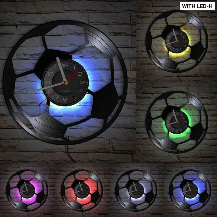 Vintage Soccer Ball Wall Clock