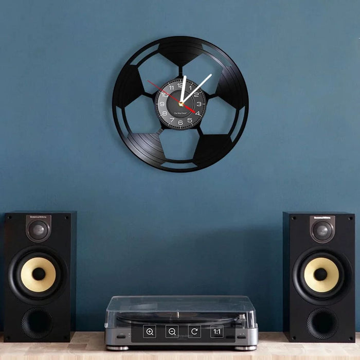 Vintage Soccer Ball Wall Clock