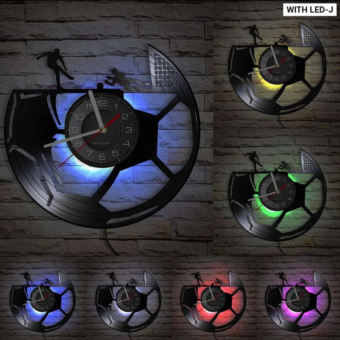 Vintage Soccer Ball Wall Clock