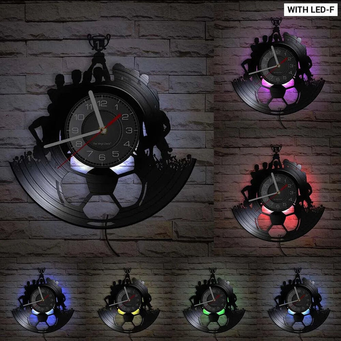 Vintage Soccer Ball Wall Clock