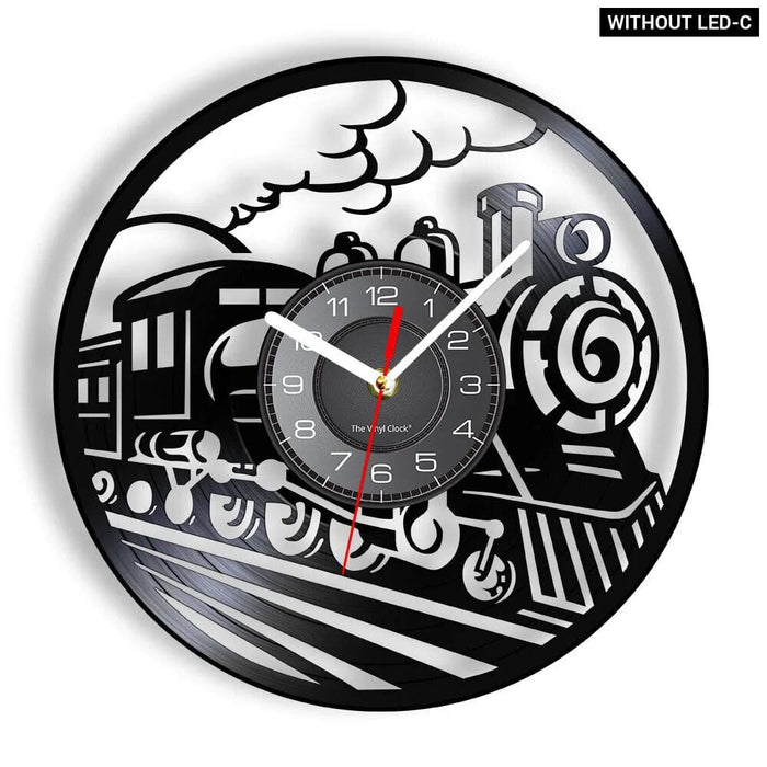 Vintage Steam Locomotive Wall Clock
