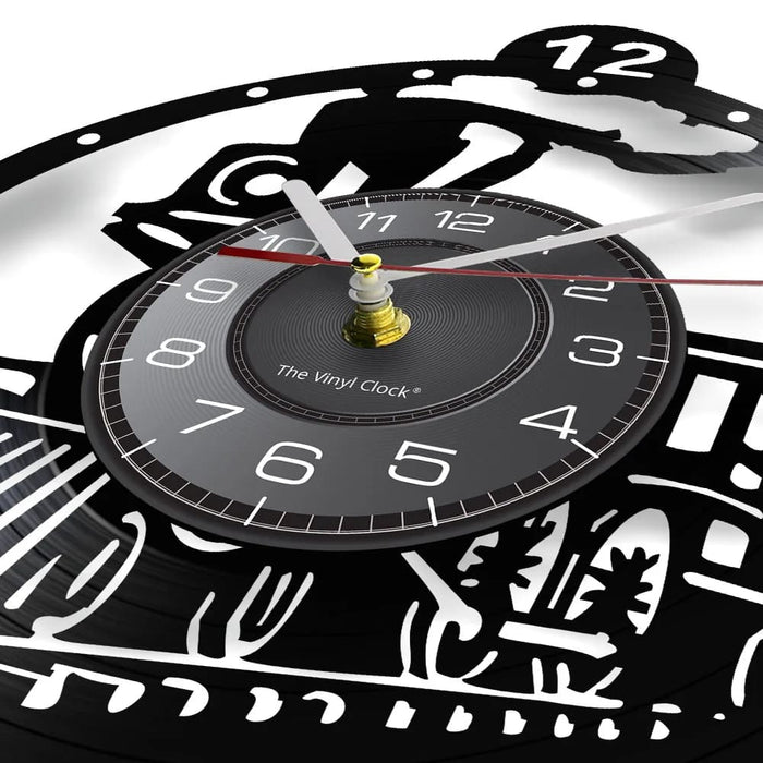 Vintage Steam Locomotive Wall Clock