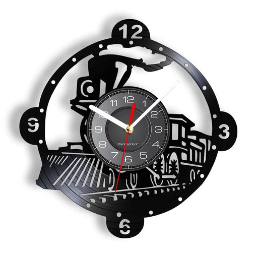 Vintage Steam Locomotive Wall Clock