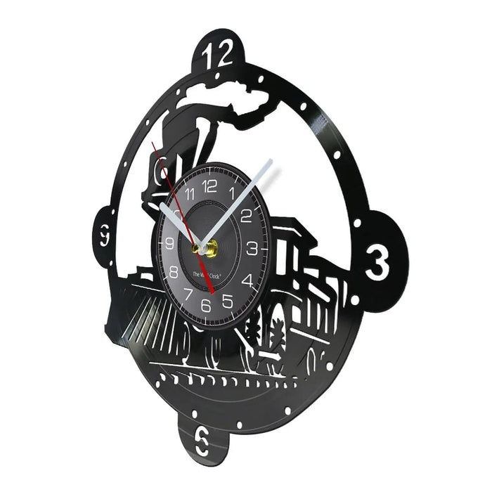 Vintage Steam Locomotive Wall Clock