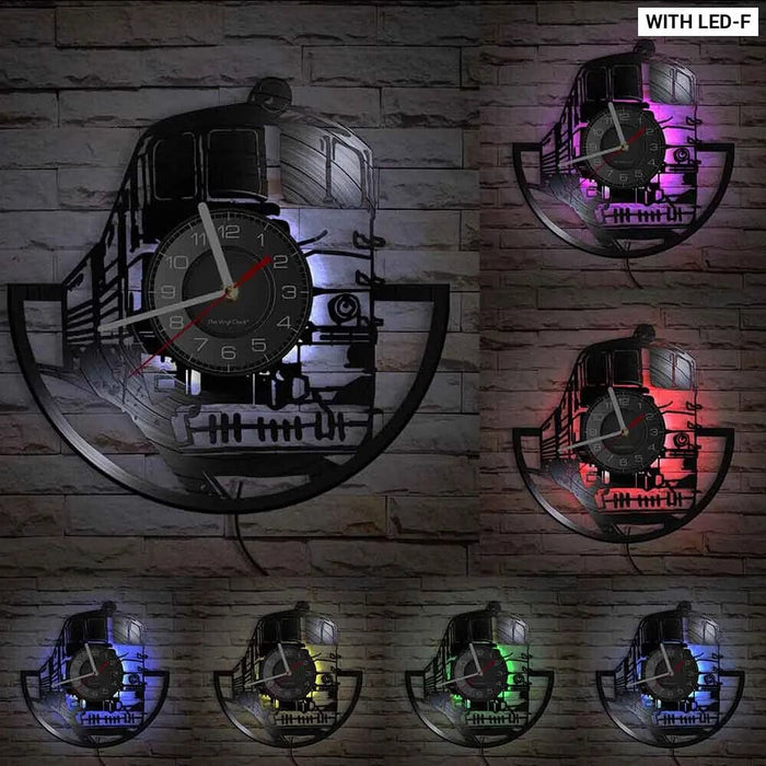 Vintage Steam Locomotive Wall Clock