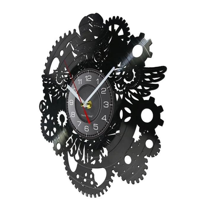 Vintage Steampunk Owl Wall Clock