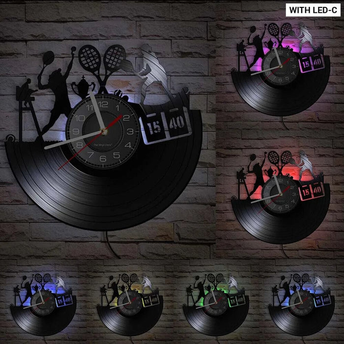 Vintage Tennis Wall Clock