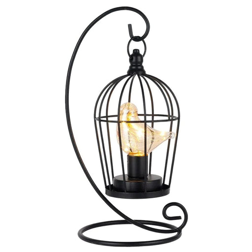 Vintage Warm Light Birdcage Table Lamp For Wedding Home