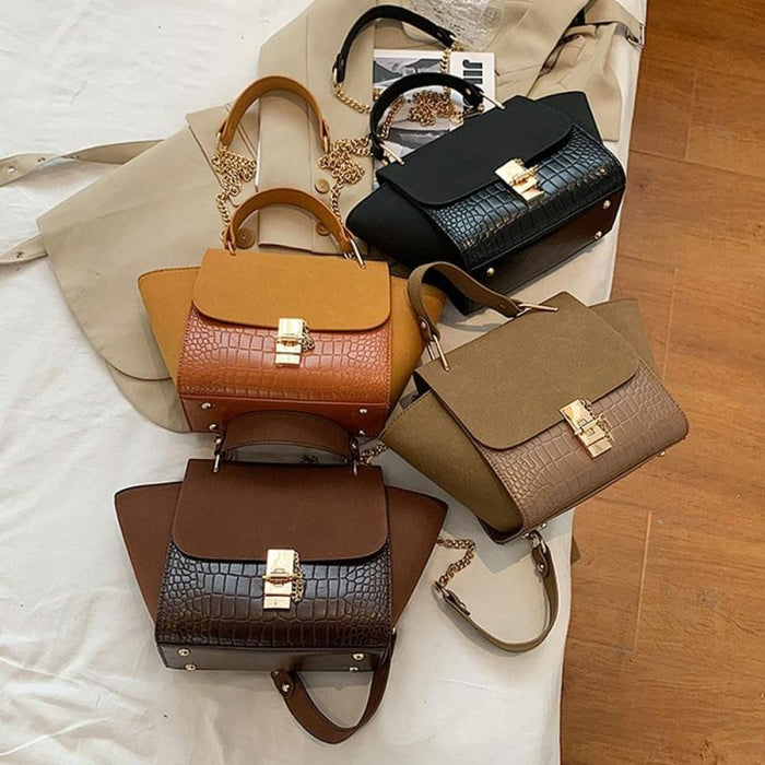 Vintage Wing Shape Frosted Handbag Versatile Chain