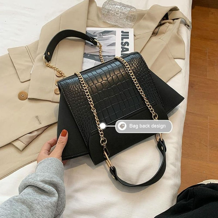 Vintage Wing Shape Frosted Handbag Versatile Chain