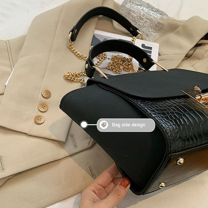 Vintage Wing Shape Frosted Handbag Versatile Chain