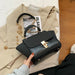 Vintage Wing Shape Frosted Handbag Versatile Chain