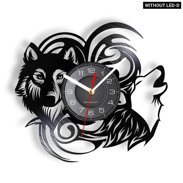 Vintage Wolf Wall Clock for Wildlife Lovers
