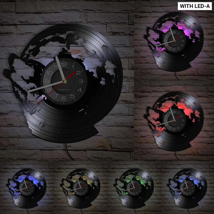 Vintage Wolf Wall Clock for Wildlife Lovers