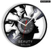Vinyl Record Beauty Salon Wall Clock