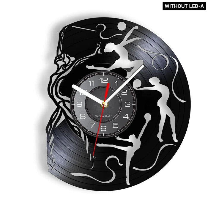Vinyl Record Gymnastics Wall Clock