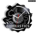 Vinyl Record Gymnastics Wall Clock