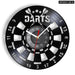 Vinyl Record Wall Clock for Darts Game Room