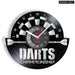 Vinyl Record Wall Clock for Darts Game Room
