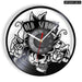 Vinyl Record Wall Clock for Tattoo Studio Decor