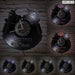 Vinyl Record Wall Clock for Tattoo Studio Decor