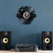Vinyl Record Wall Clock for Tattoo Studio Decor
