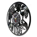 Vinyl Record Wine Logo Wall Clock