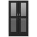 Vitrine Cabinet Black 82.5x30.5x150 Cm Engineered Wood