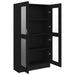 Vitrine Cabinet Black 82.5x30.5x150 Cm Engineered Wood