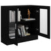 Vitrine Cabinet Black 82.5x30.5x80 Cm Engineered Wood Nbxiax