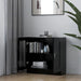 Vitrine Cabinet Black 82.5x30.5x80 Cm Engineered Wood Nbxiax