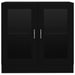 Vitrine Cabinet Black 82.5x30.5x80 Cm Engineered Wood Nbxiax