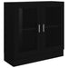 Vitrine Cabinet Black 82.5x30.5x80 Cm Engineered Wood Nbxiax