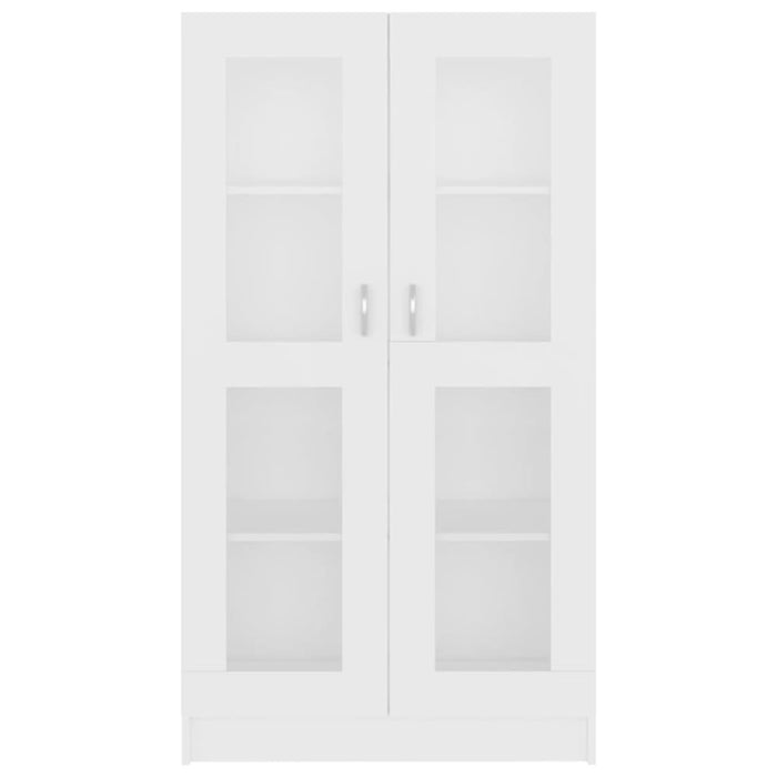 Vitrine Cabinet White 82.5x30.5x150 Cm Engineered Wood