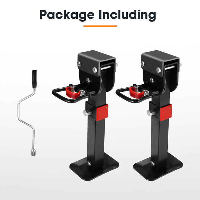 Drop Down Corner Legs 400Mm- 740Mm Caravan Stabilizer 1200Lbs / 1500Lbs