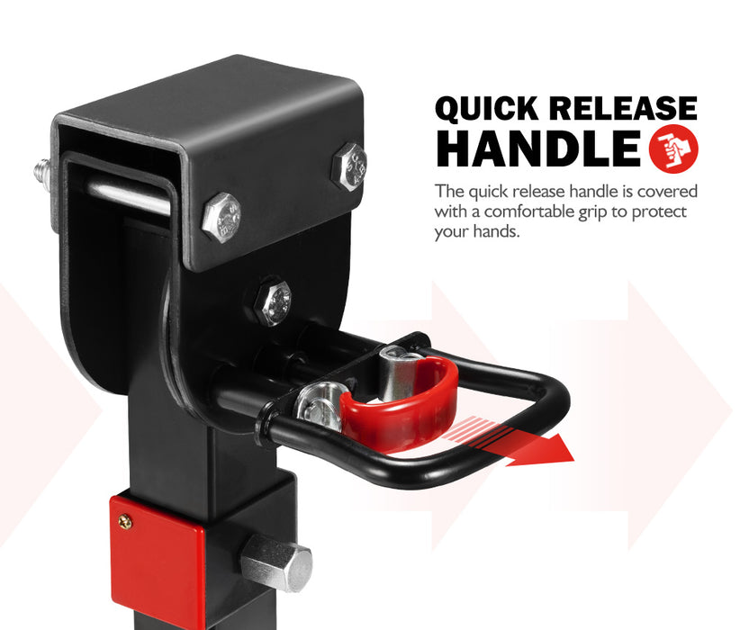 2X 400Mm Drop Down Corner Legs W / Handle Steel Base 1200Lbs Caravan Camper Trailer