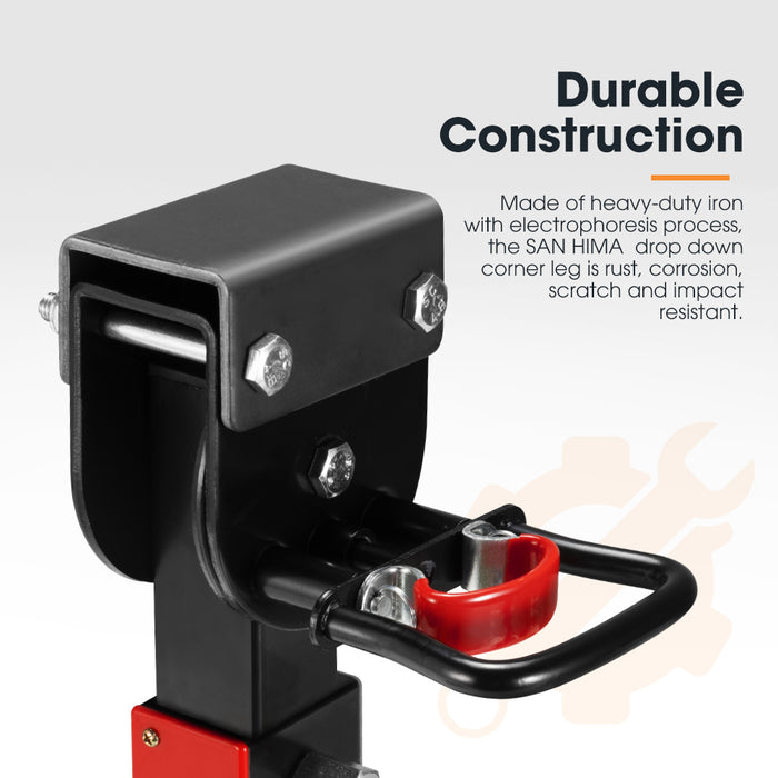 Drop Down Corner Legs 400Mm- 740Mm Caravan Stabilizer 1200Lbs / 1500Lbs