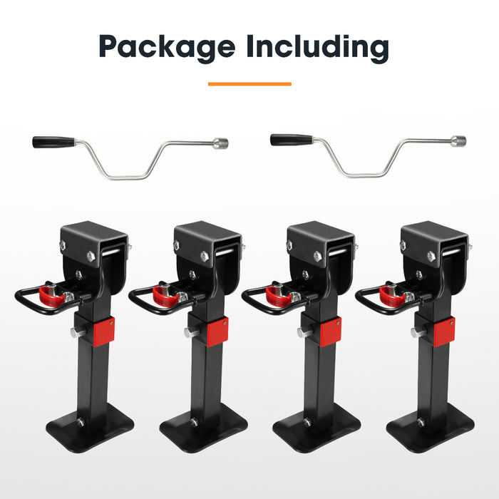 Drop Down Corner Legs 400Mm- 740Mm Caravan Stabilizer 1200Lbs / 1500Lbs