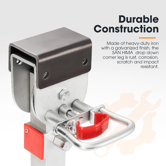 Drop Down Corner Legs 400Mm- 740Mm Caravan Stabilizer 1200Lbs / 1500Lbs