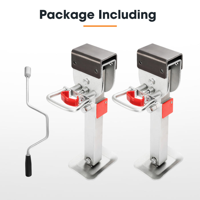 Drop Down Corner Legs 400Mm- 740Mm Caravan Stabilizer 1200Lbs / 1500Lbs