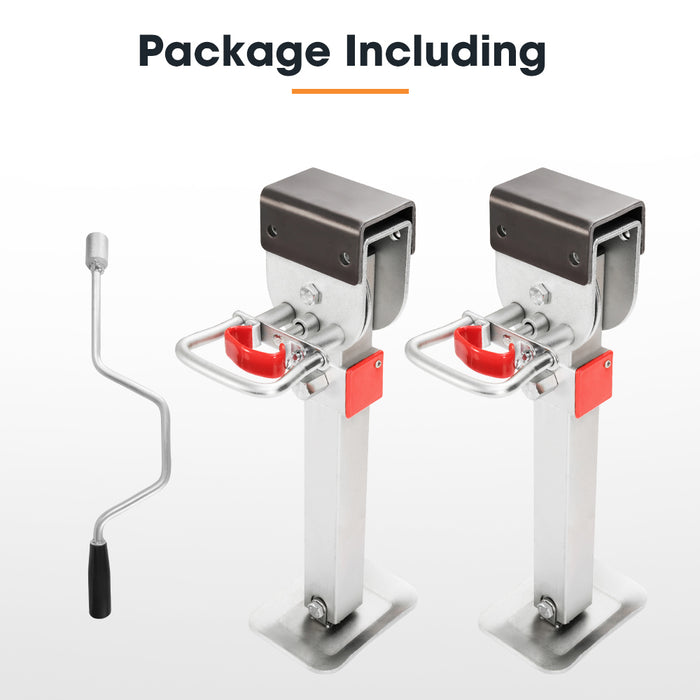 Drop Down Corner Legs 400Mm- 740Mm Caravan Stabilizer 1200Lbs / 1500Lbs