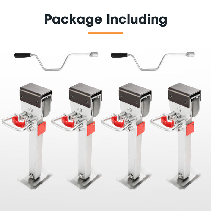 Drop Down Corner Legs 400Mm- 740Mm Caravan Stabilizer 1200Lbs / 1500Lbs